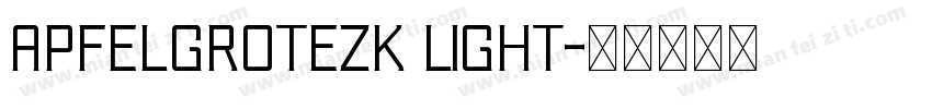 ApfelGrotezk light字体转换